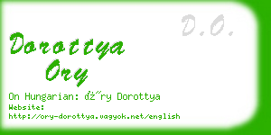 dorottya ory business card